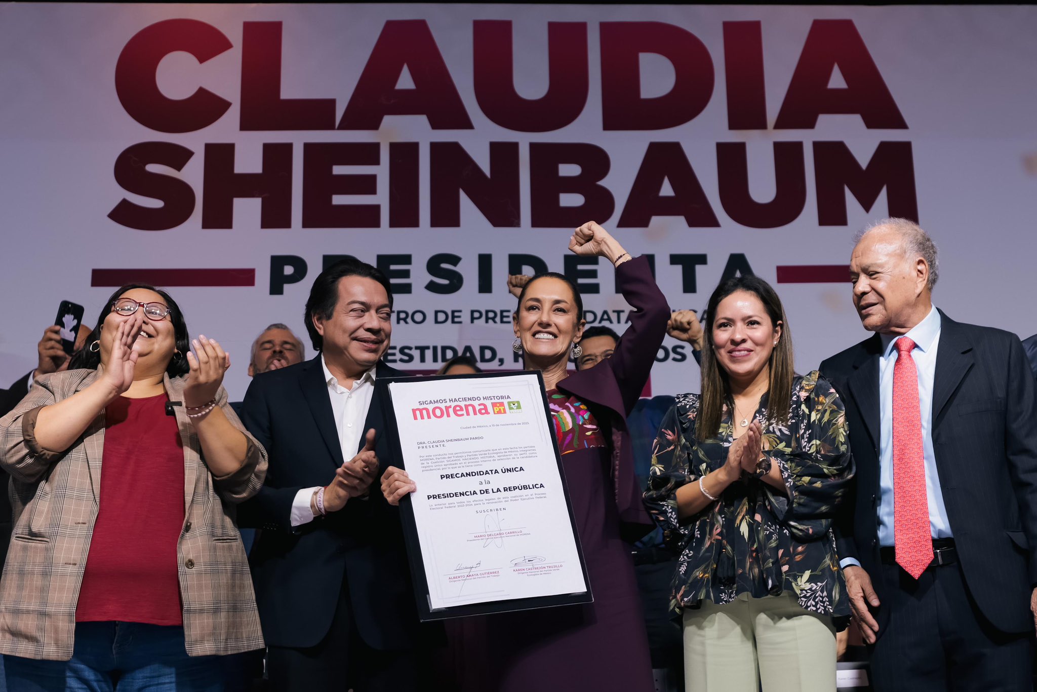 Claudia Sheinbaum se Registra Oficialmente como Precandidata